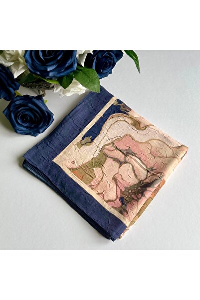 Modakaşmir Ebruli Desen Bambu Eşarp