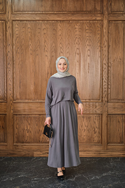 LOCCO Women's Oval Cut Suit Gray