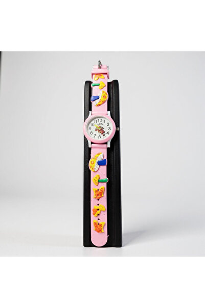 EleganTrend Pink Wind-Up Gift Girl's Children's Watch with Motif