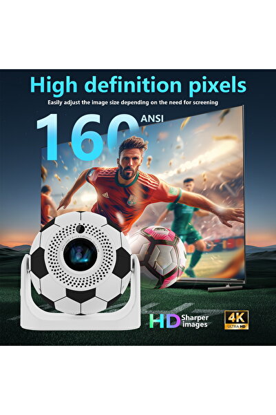 OEM AOKANG JY360 VideoProjector, Android 13, Wi-Fi 6, Bluetooth 5.0, 4K UltraHD Support, Netflix