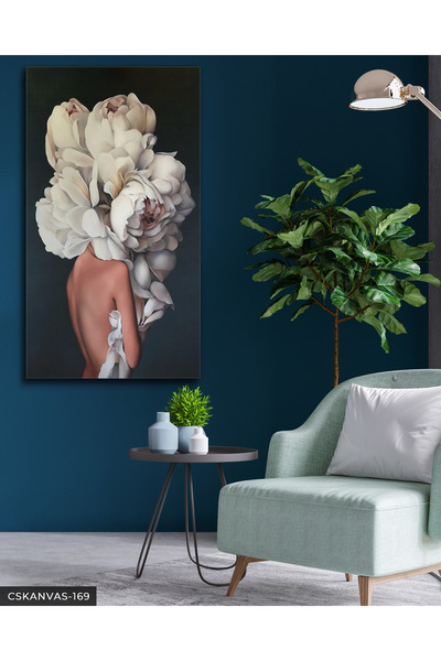 CeSht Flower Woman One Piece Canvas, Canvas Painting