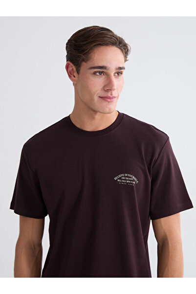 LC Waikiki RMZ GİYİM FARKIYA تي شيرت رجالي مطبوع بياقة روبا