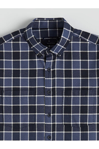 LC Waikiki Long Sleeve Plaid Pattern Men's Shirt