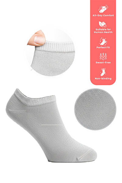 nisaNCa 100% Cotton First Quality Combed Cotton Socks Set - Women's 3-Piece Booties Socks Set