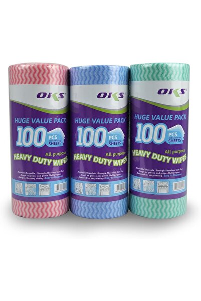 Home Dwell 100 Pcs Spunlace Cleaning Rags - 35gsm (70% Polyester, 30% Viscose)