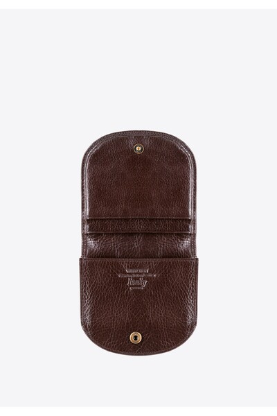 Wittchen Men's Leather Wallet with Rounded Edges, Brown, Genuine Leather