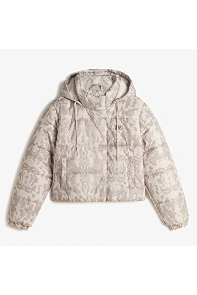 Vans Hillgate Aop Cropped Puffer Women's Gray Coat