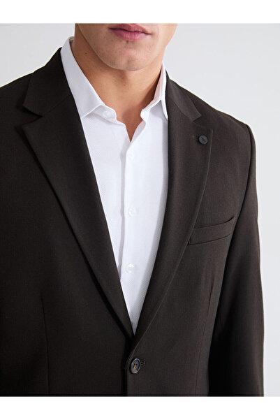 LC Waikiki Коричневий стандартний крій чоловічий блейзер