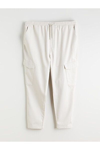 LC Waikiki Beige Men's Cargo Pants with Elastic Waist
