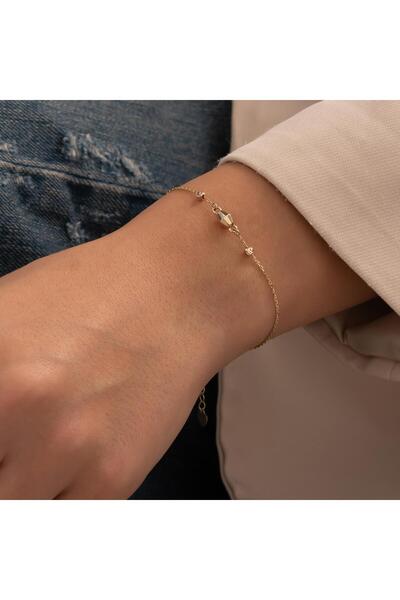 H.M Hakan Mücevherat Minimal 14 Ayar Altın Bileklik
