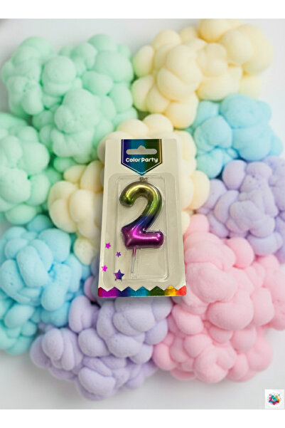 Joyane شمعة أرقام متدرجة الألوان 2