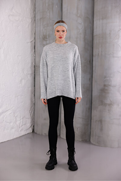 Moda Değirmeni Πλεκτό πουλόβερ Smoked Crew Neck oversized MD1191-313-0003