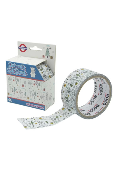 Boss Tape 4583 DESENLİ DEKORATİF KOLİ BANDI 45mmx25m AYICIK