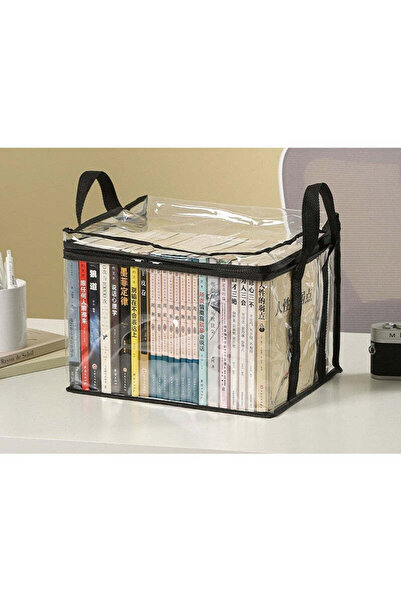 vivimall PVC, Textile, Waterproof Storage Box, Book Bag, 32 x 24 x 25 cm