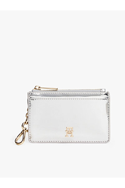 Tommy Hilfiger Long Metallic Credit Women's Gray Wallet Aw0Aw18038Pe6