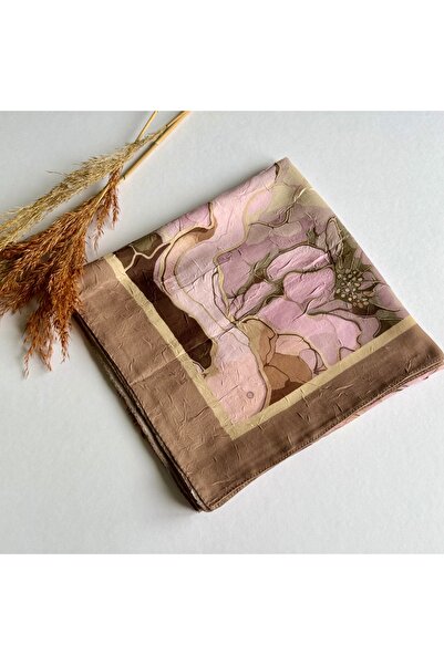 Modakaşmir Ebruli Desen Bambu Eşarp