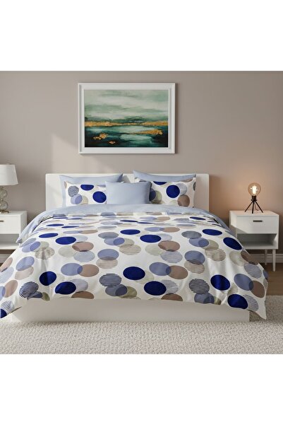 Pucioasa Διπλά κλινοσκεπάσματα με μπλε κύκλους