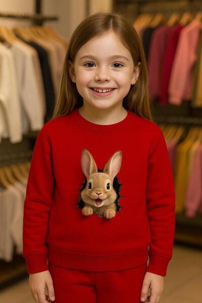 playwear Μακρυμάνικο φούτερ με λαιμόκοψη ποδηλάτου, με σχέδιο μίνι κουνελιού,...