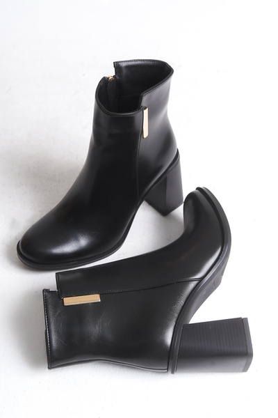 Liza Shoes İNCİ Kadın Tokalı Topuklu Bot A006-K1031