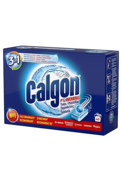 Calgon Detergent detartrant 3 în 1 The Happy End, 45 de tablete