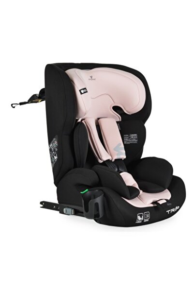 Cangaroo Scaun auto copii Trip Grey, ISOFIX + Top Tether, 76–150 cm, R129, tetieră reglabilă