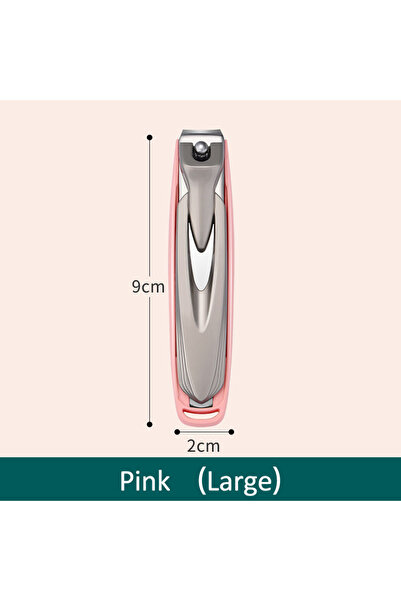 choice2 مقص أظافر كبير وردي اللون، مقاوم للرذاذ، قابل للفصل،