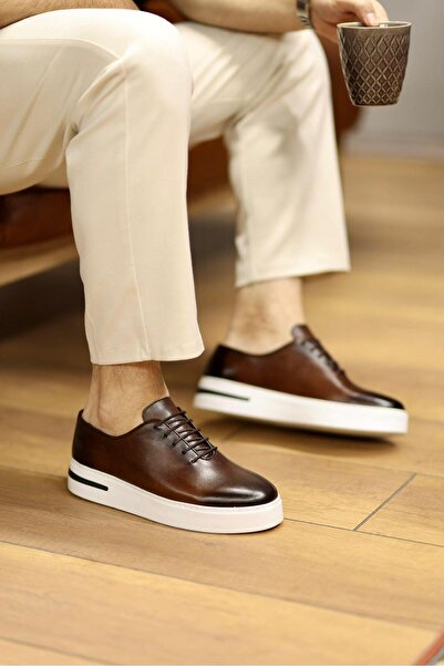 Ahmed Hamdi Bey Martin brown men's leather shoes