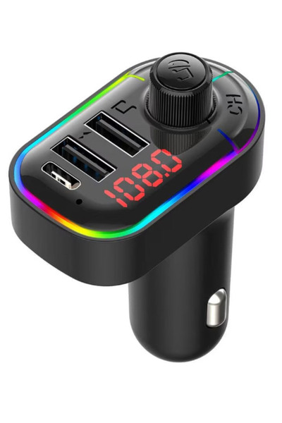 BASHAR Modulator FM C12 Bluetooth Rgb 3.1A+Type C