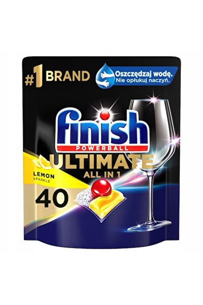 Finish Tablete detergent pentru mașina de spălat vase, lămâie, 40 buc.