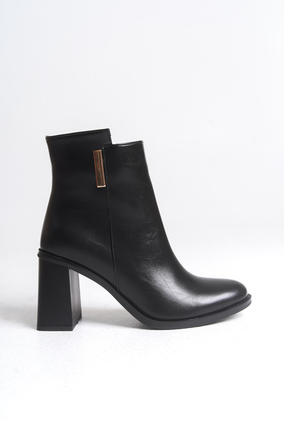 Liza Shoes İNCİ Kadın Tokalı Topuklu Bot A006-K1031