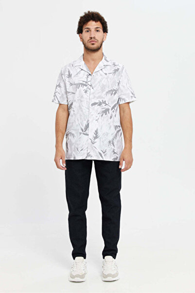 REDTAG Men White Printed Shirt