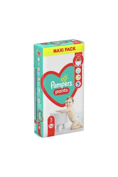 Pampers Scutece-chiloțel, miez super absorbant, 6-11 kg, mărimea 3, 56 bucăți