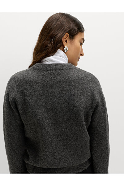 Marks & Spencer İşlemeli Yuvarlak Yaka Kazak