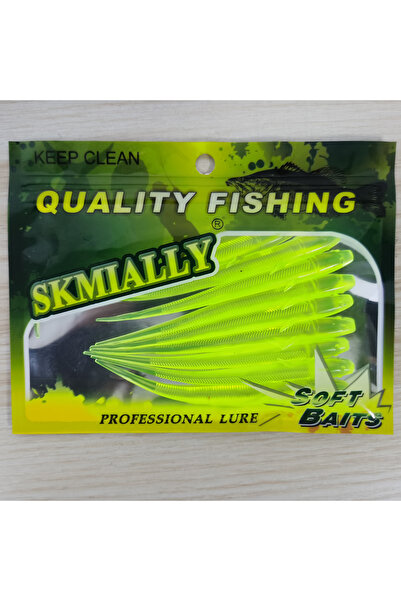 Choice 10 قطع من طُعم صيد السمك الناعم المصنوع من السيليكون والأسماك الصغيرة، أصفر، 11 سم، 3 جرام، طُعم صيد سمك اللوتش الاصطناعي، طُعم مزيف