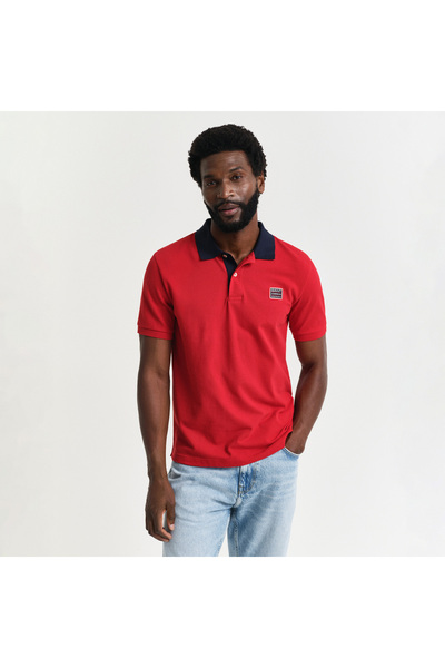 Gant Erkek Kırmızı Regular Fit Polo