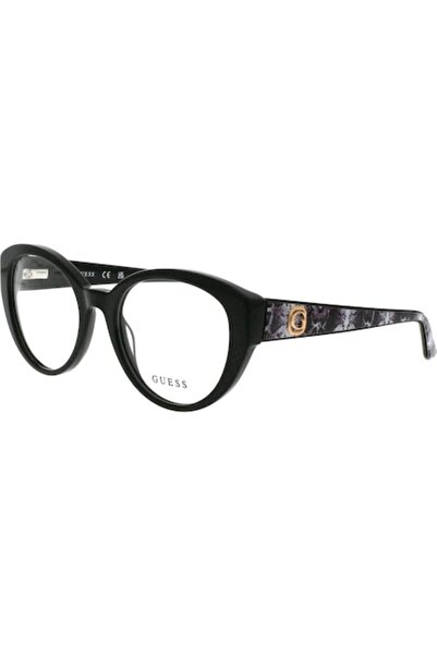 Guess GU50127/V 001 Women's Eyeglass Frames, Plastic, Black, 53 mm