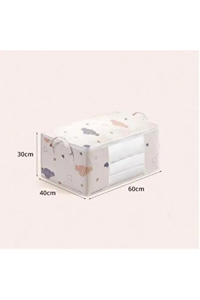 Choice Large Beige Large Capacity Clothes Storage Bag Organizer With Reinforced Handle Suitable For Blanket