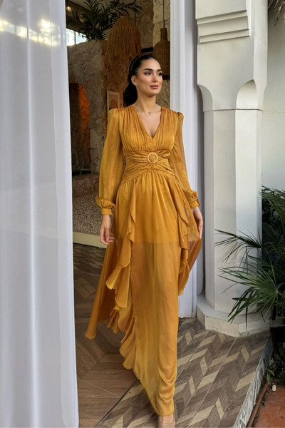 Sindimoda Owen Bel Transparan Abiye 9268