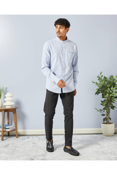 REDTAG Men Blue Casual Shirt