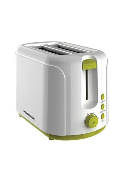 Heinner Charm Toaster 750W, 6 levels, 2 slices, White/Green