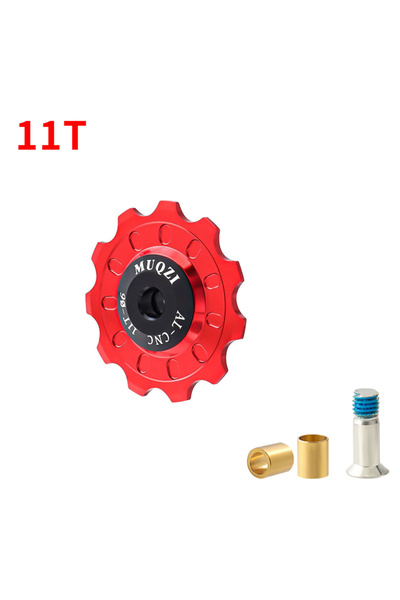 Choice عجلة جوكي بمحمل سيراميكي أحمر 11T من MUQZI 11T 12T 13T 14T 15T 16T 17T دراجة جبلية خلفية للطرق