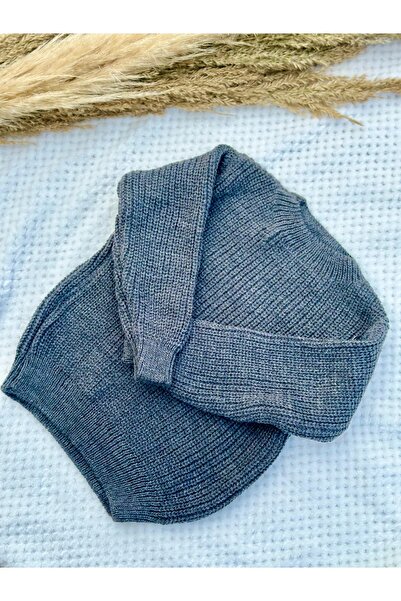 gogo bici Flexible Knitwear Sweater Crew Neck Oversize Unisex Baby Kids 1-5 Years