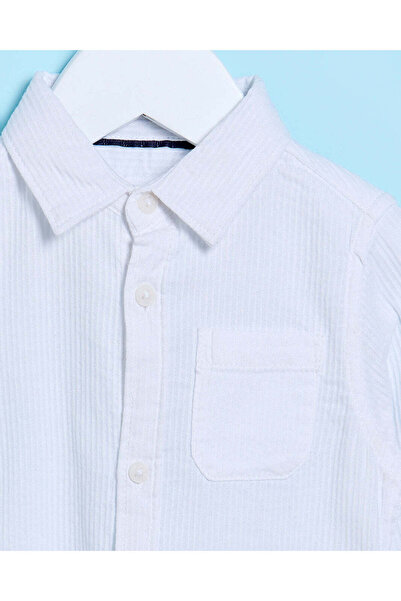 REDTAG Infant Boys White Oxford Shirt