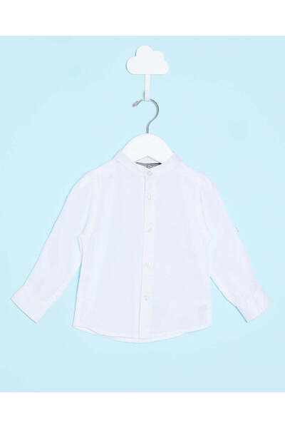REDTAG قميص أبيض سادة للأولاد الرضع