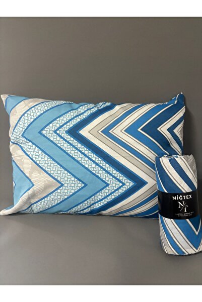 Pamuku Battal Size Elastic Sheet Set 180X200 cm (+2 Pillowcases 50X70 cm)