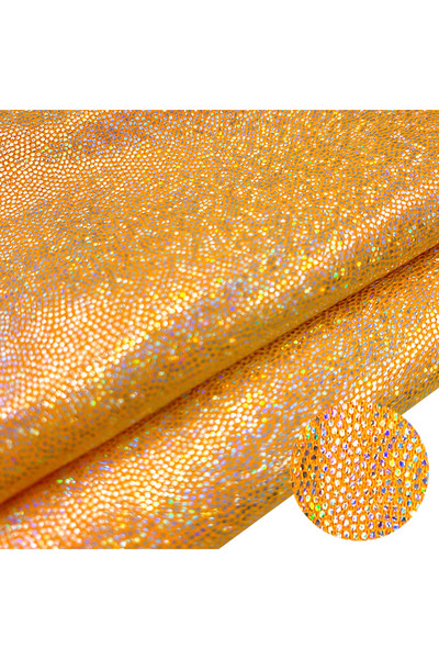 Choice 150 سم × 100 سم برتقالي قزحي 150 سم × 100 سم نسيج بوليستر لامع ليزري ق...