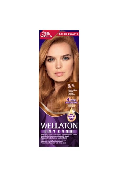 Wella Wellaton Permanent Hair Dye Chocolate with Caramel 8/74, 110 ml