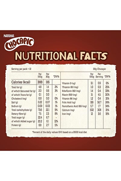 Chocapic Nestle Chocapic Chocolate Breakfast Cereal, 375g