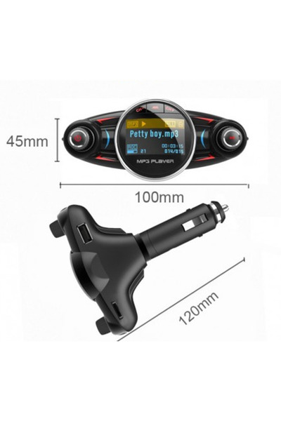 PRİZE BT08 Bluetooth 5.0 EDR A2DP Car FM Transmitter Modulator