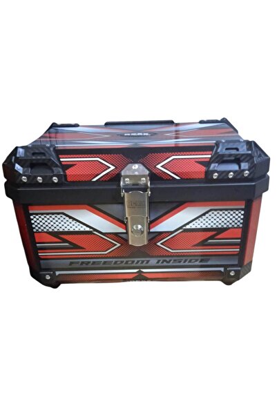 RKS kara lüks motorsiklet çanta Premium 60 litre motosiklet çanta ABS Arka Ça...